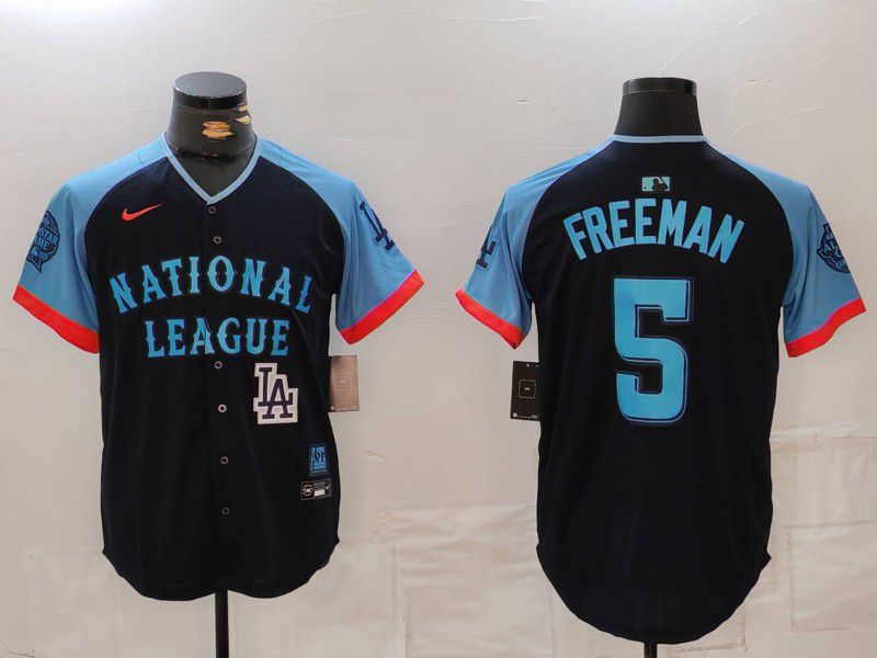 Men Los Angeles Dodgers #5 Freeman Blue All star 2024 Nike MLB Jersey style 81554->los angeles dodgers->MLB Jersey